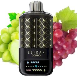 Vape Ohne Nikotin - Elf Bar Combo 25000 grüne Traube & Traube 2RP649